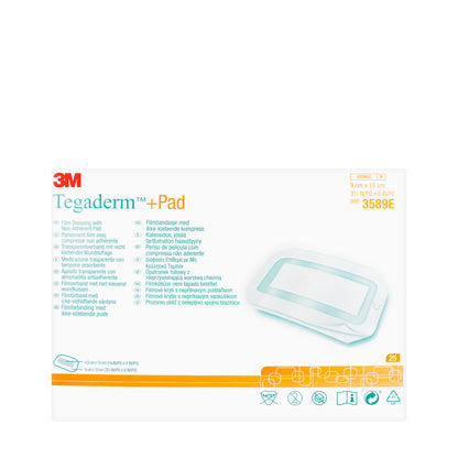 3M Tegaderm + Pad 9X15 Cm 25 Pieces