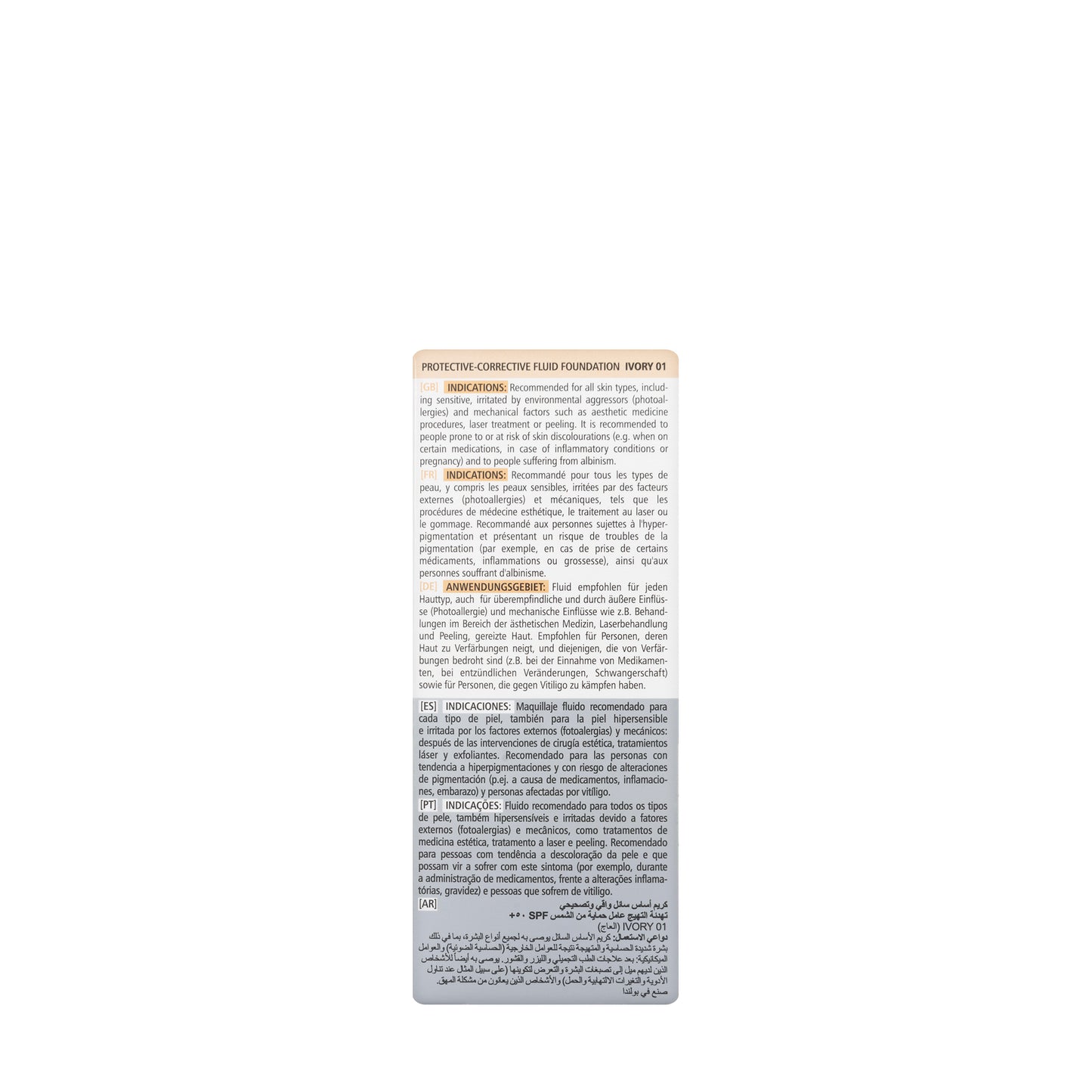 Pharmaceris SPF 50+ Foundation No.1 [Ivory] Fluid 30 ml