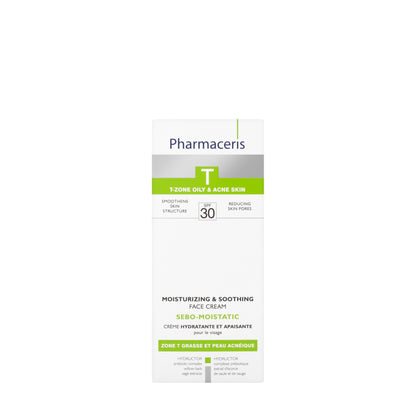 Pharmaceris T Sebo-Moistatic Moisturizing and Soothing SPF 30  Face Cream 50 Ml