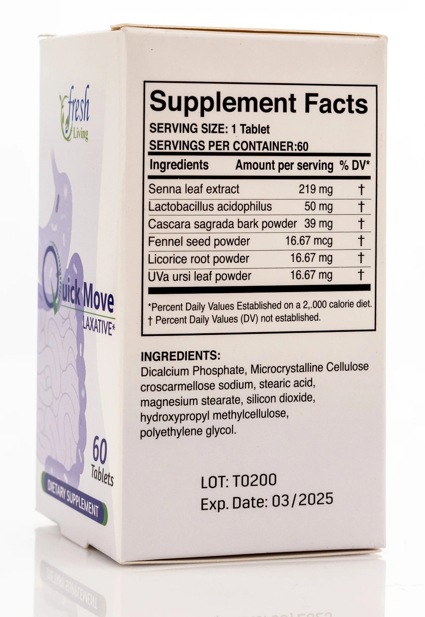 Quick Move Laxative 60 Tablets