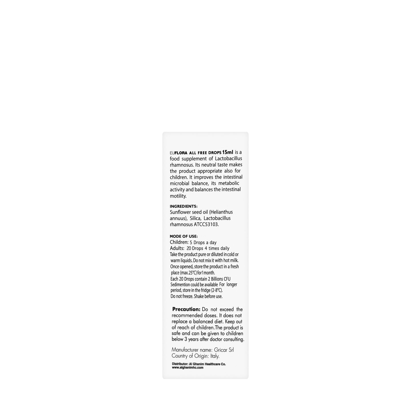 Euflora All Free Drops 15ml