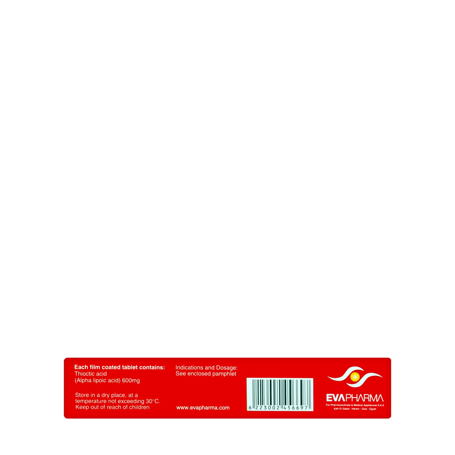 Thiotacid 600Mg 20 Tablets