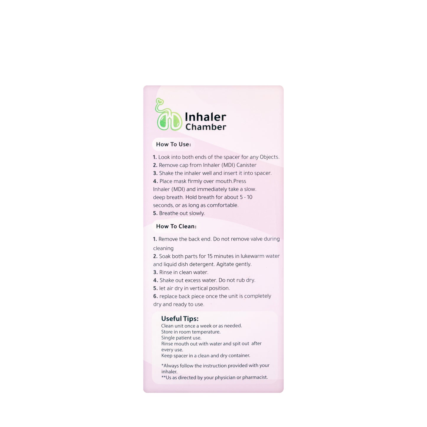 Glamy Inhaler Chamber Adult [Large]