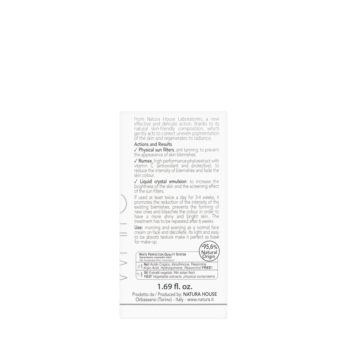 Natura House White Face Cream 50 Ml
