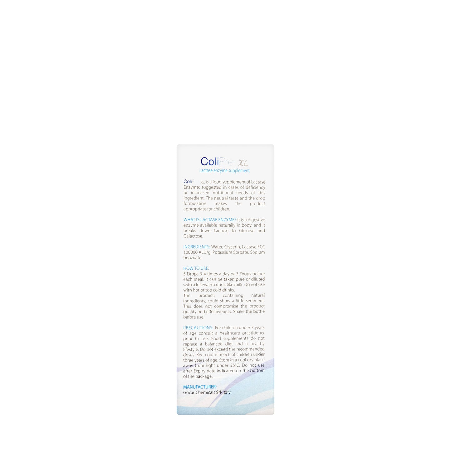 Coliprev Xl Lactase Enzyme Oral Drop 20 Ml