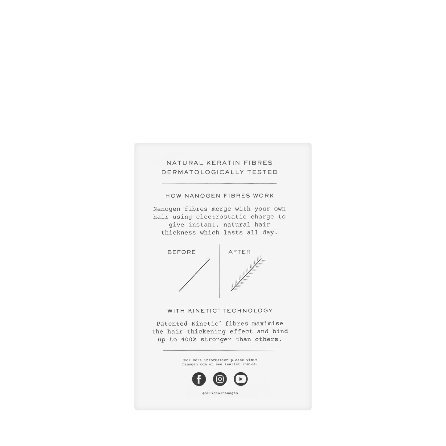 Nanogen Thickening Hair Fibres Black[03] 15 Gm