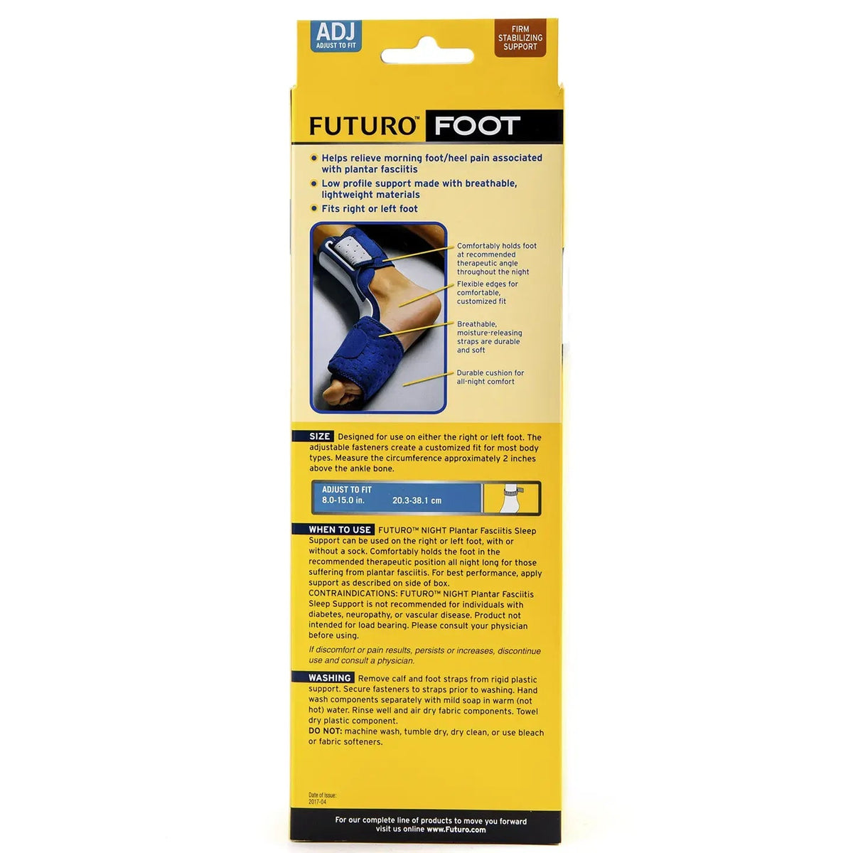 Futuro Foot Plantar Fasciitis Night Support [Adjustable] 48507