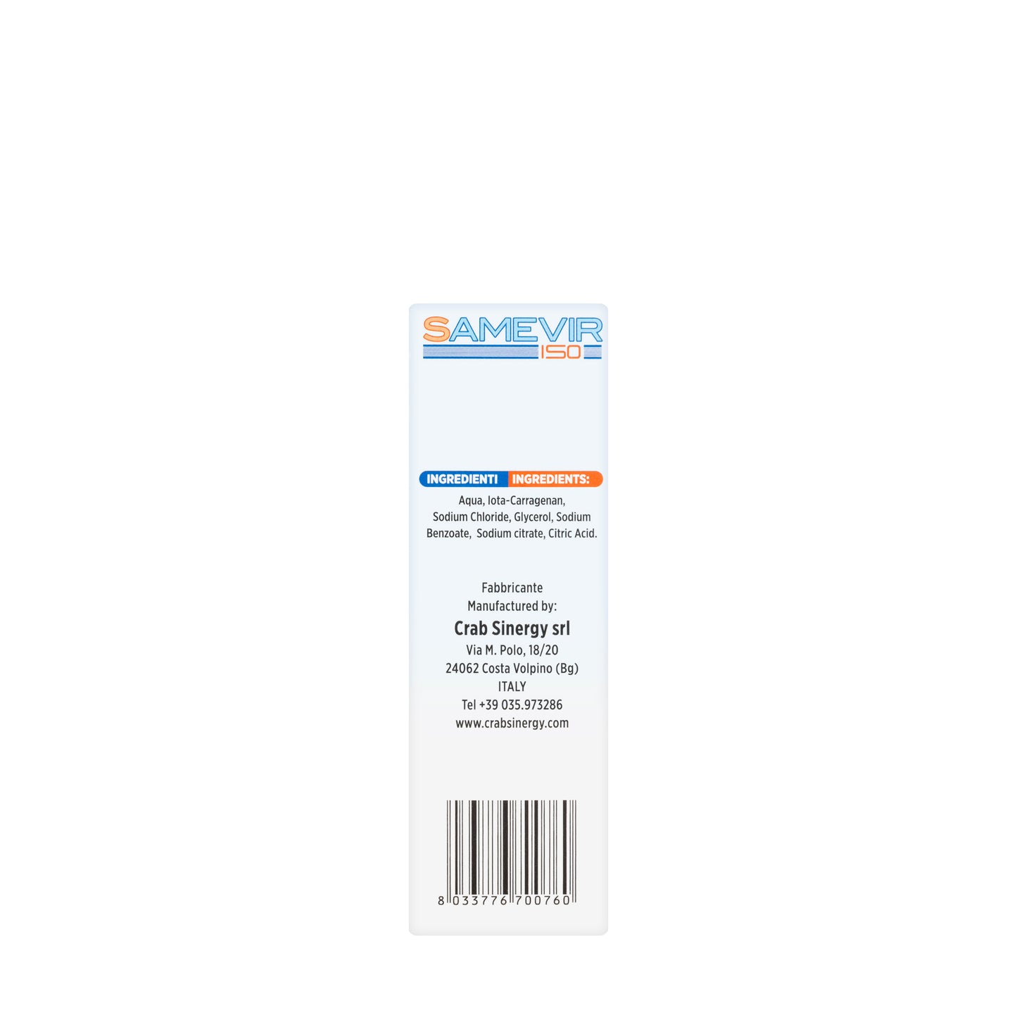 Samevir Cold And Flu Throat Spray 30Ml