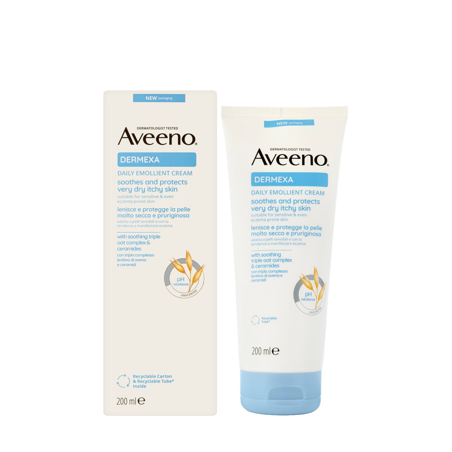 Aveeno Dermexa Daily Emollient Soothing Cream 200 Ml