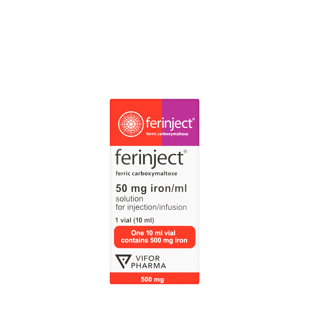 Ferinject 50Mg 10Ml 1 Vial