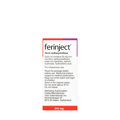 Ferinject 50Mg 10Ml 1 Vial