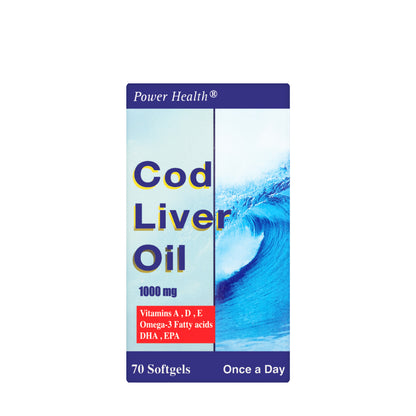 Power Health Cod Liver Oil 1000 mg 70 Softgels