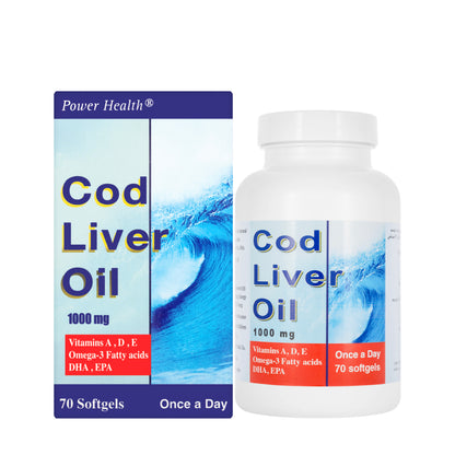 Power Health Cod Liver Oil 1000 mg 70 Softgels