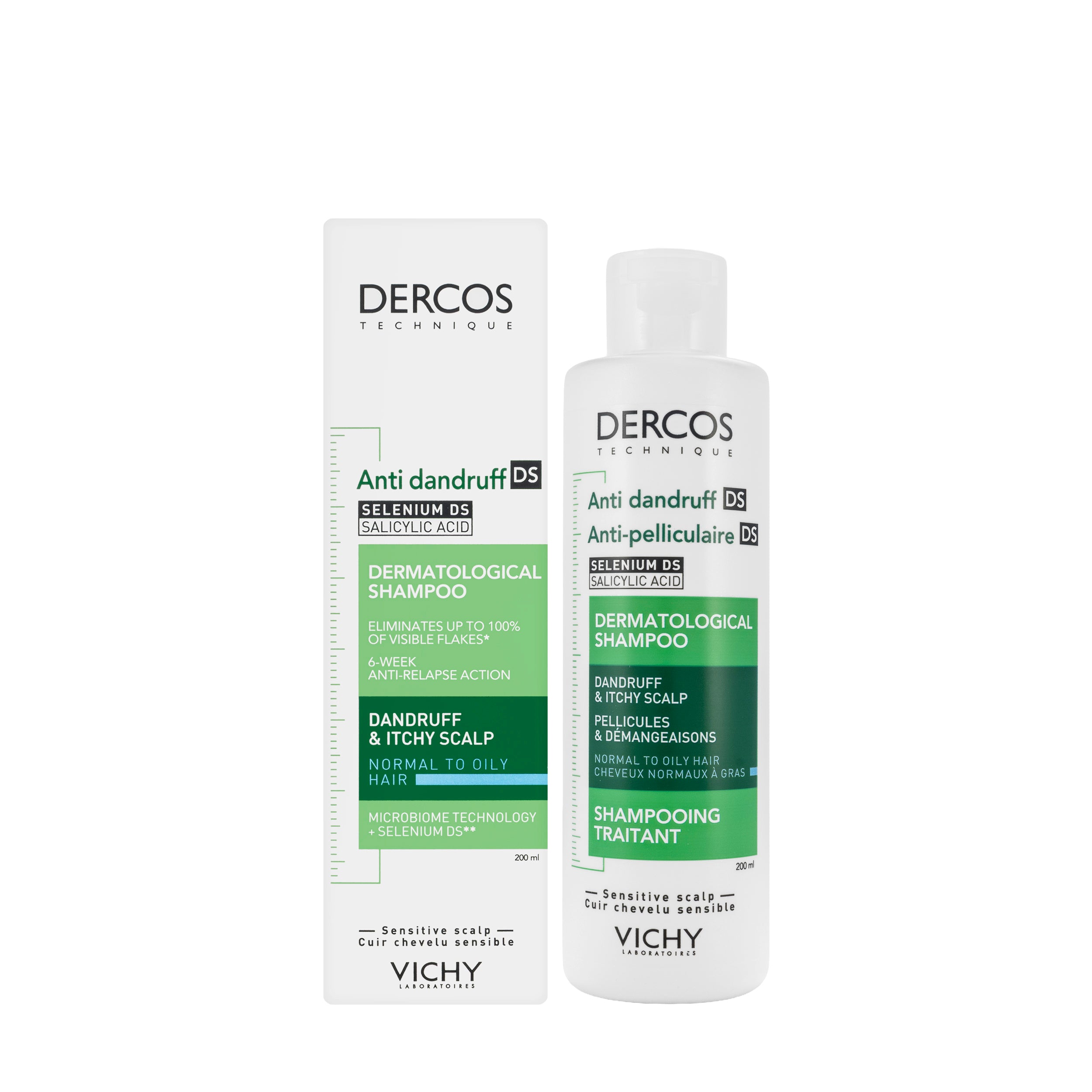 Vichy Dercos shampoo Dandruff [Oily] Grease 200 ml