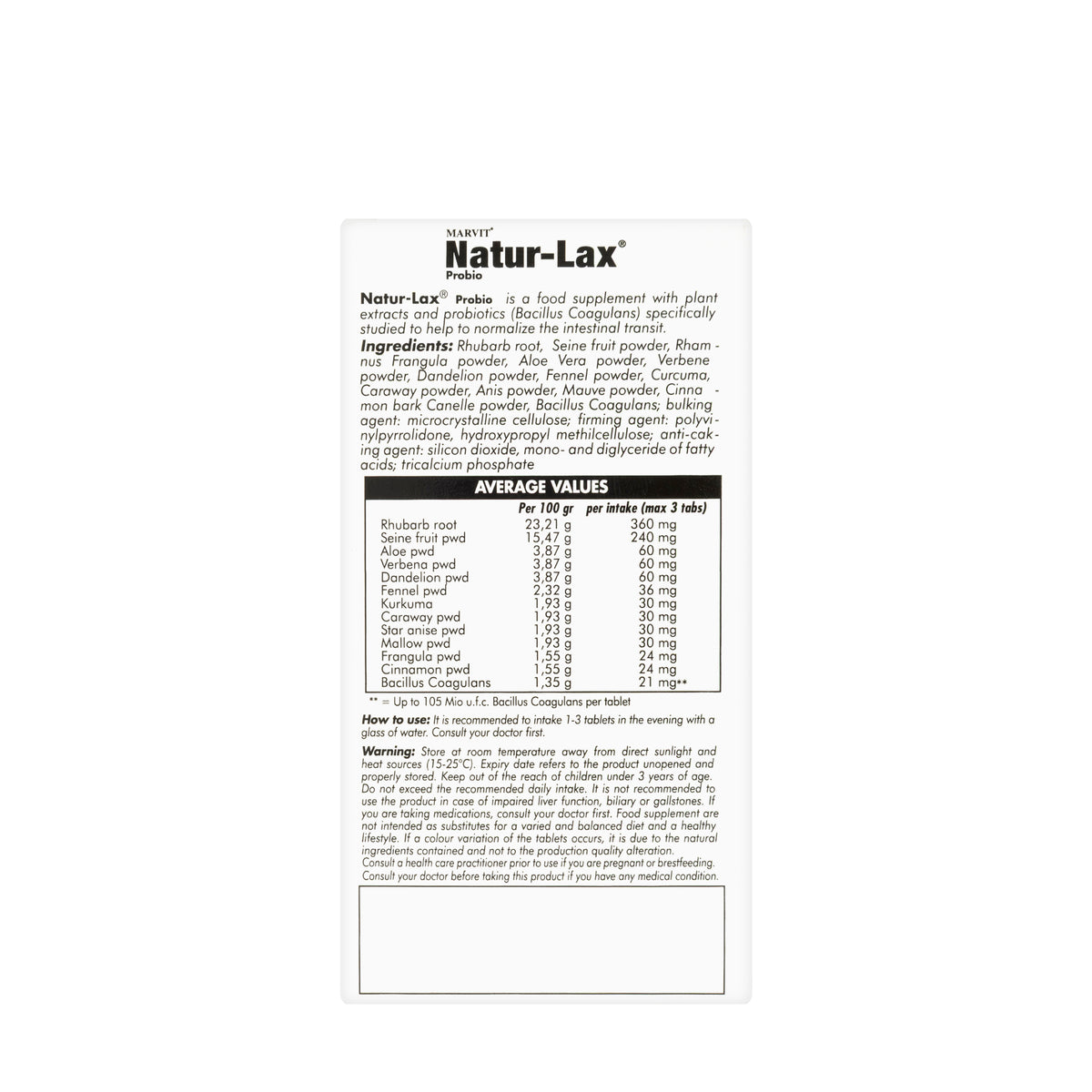 Natur-Lax Probio 60 Tablet