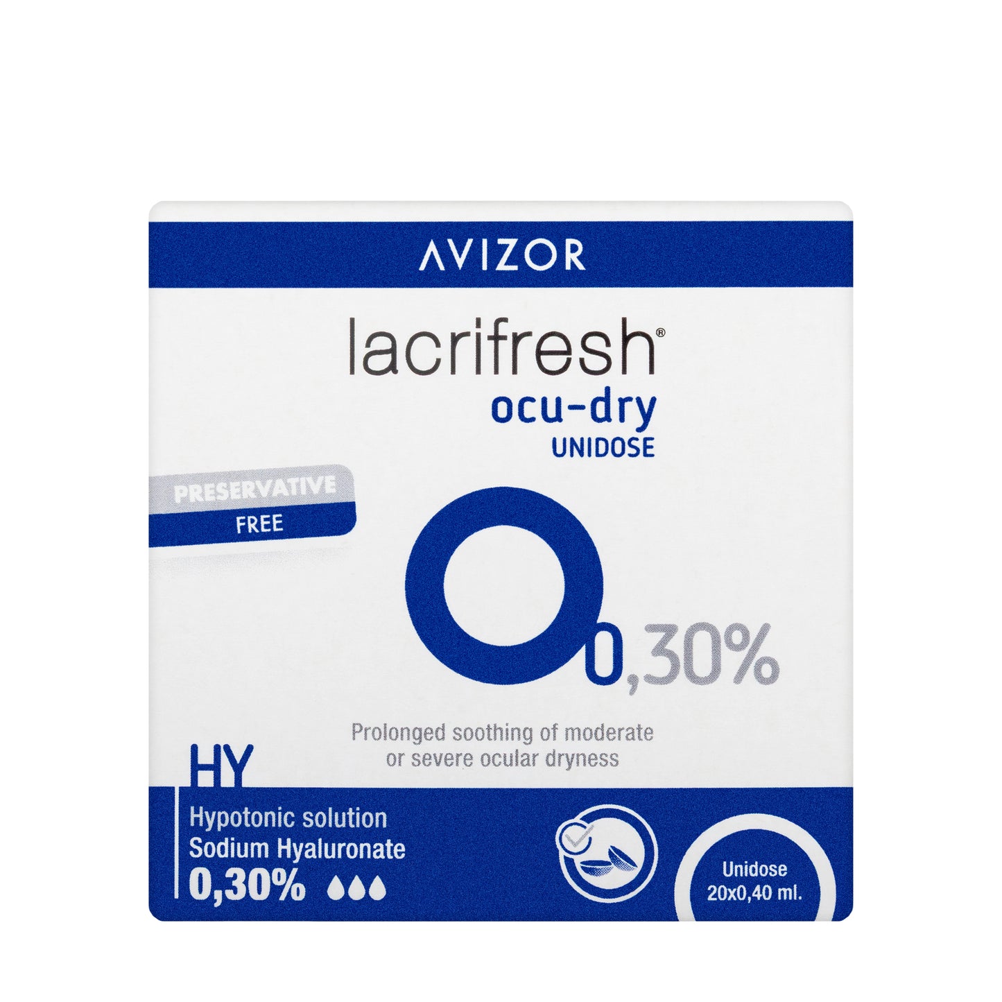 Avizor Lacrifresh 0.30% Ud 20 Pieces