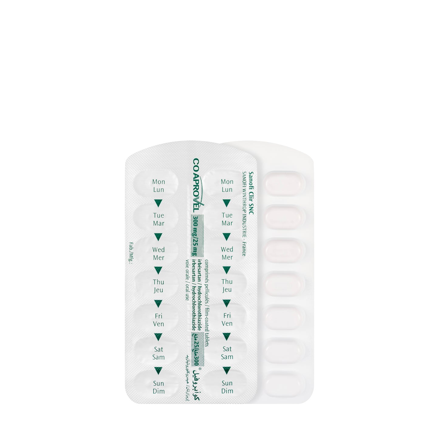 Coaprovel 300/25Mg 28 Tablets