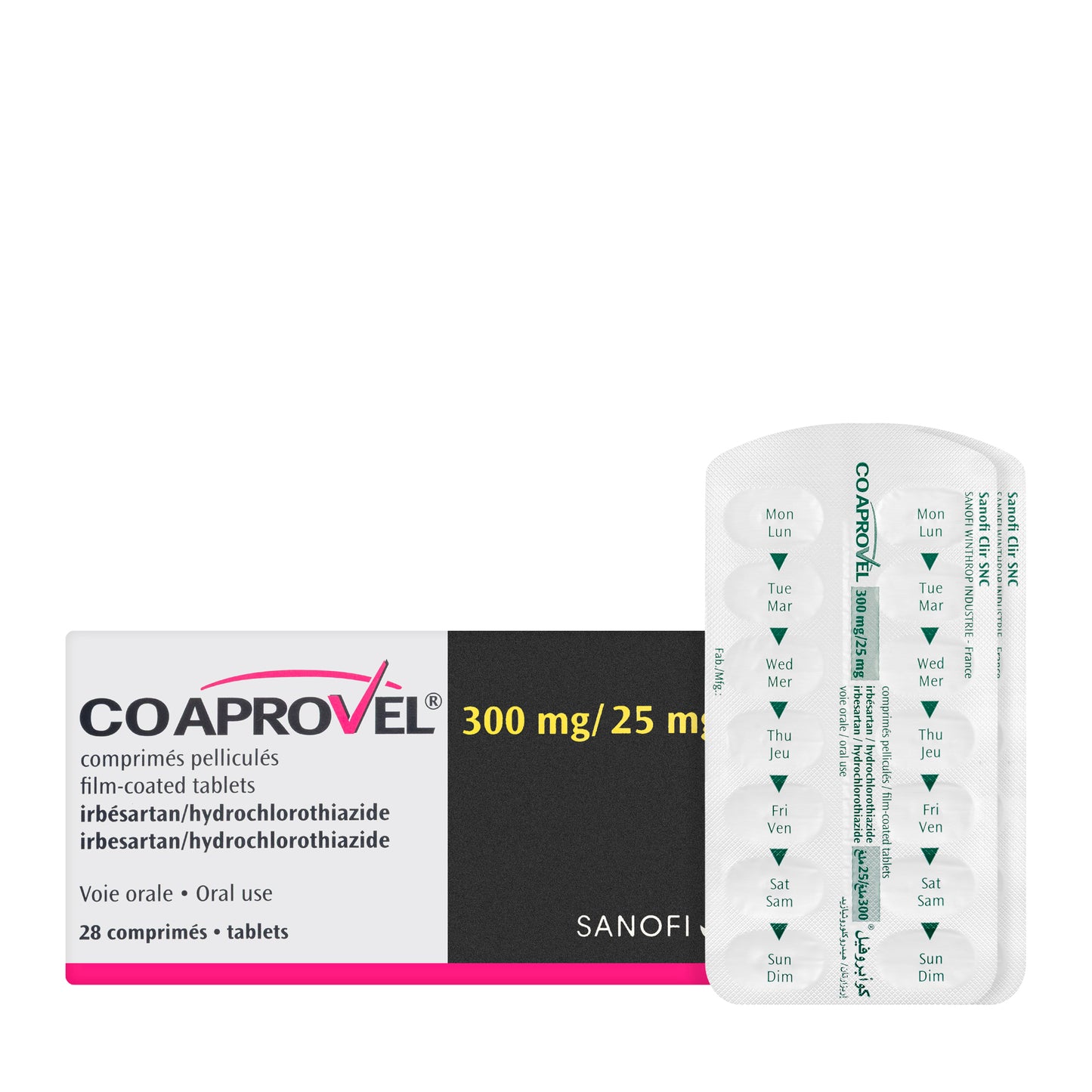 Coaprovel 300/25Mg 28 Tablets