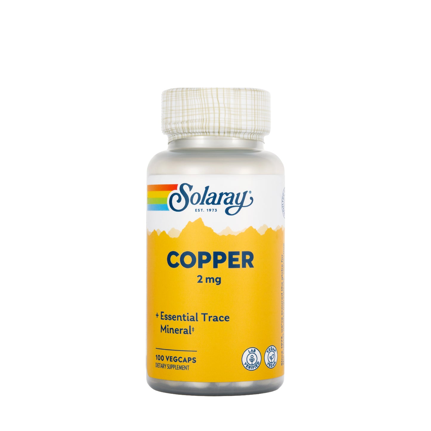 Solaray Copper 2mg 100 Capsules