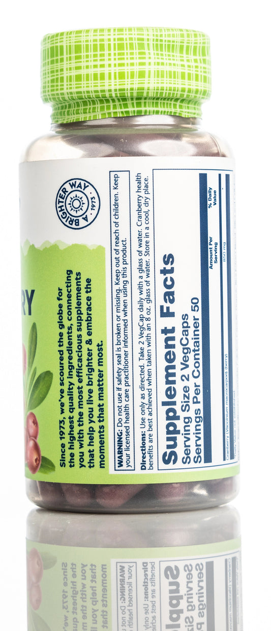 Solaray Craneberry 850mg 100 Capsules