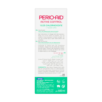Dentaid Perio-Aid Active Control  0.05% Chlorohexidin Mouthwash 500 ml