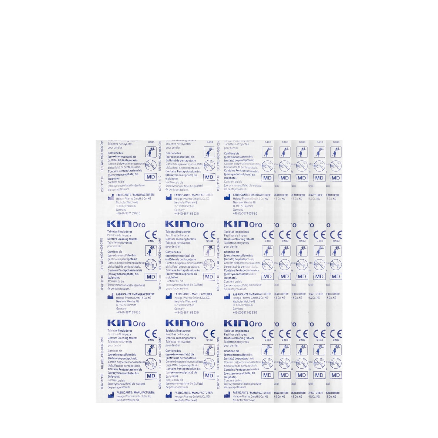 Kin Ortho Denture Cleaning Tablets 30 Effervescent Tablets