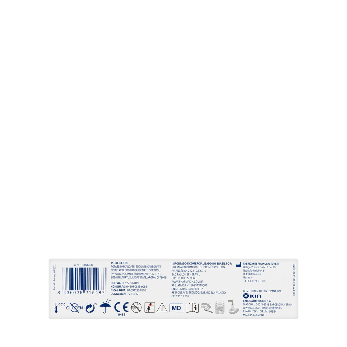 Kin Ortho Denture Cleaning Tablets 30 Effervescent Tablets