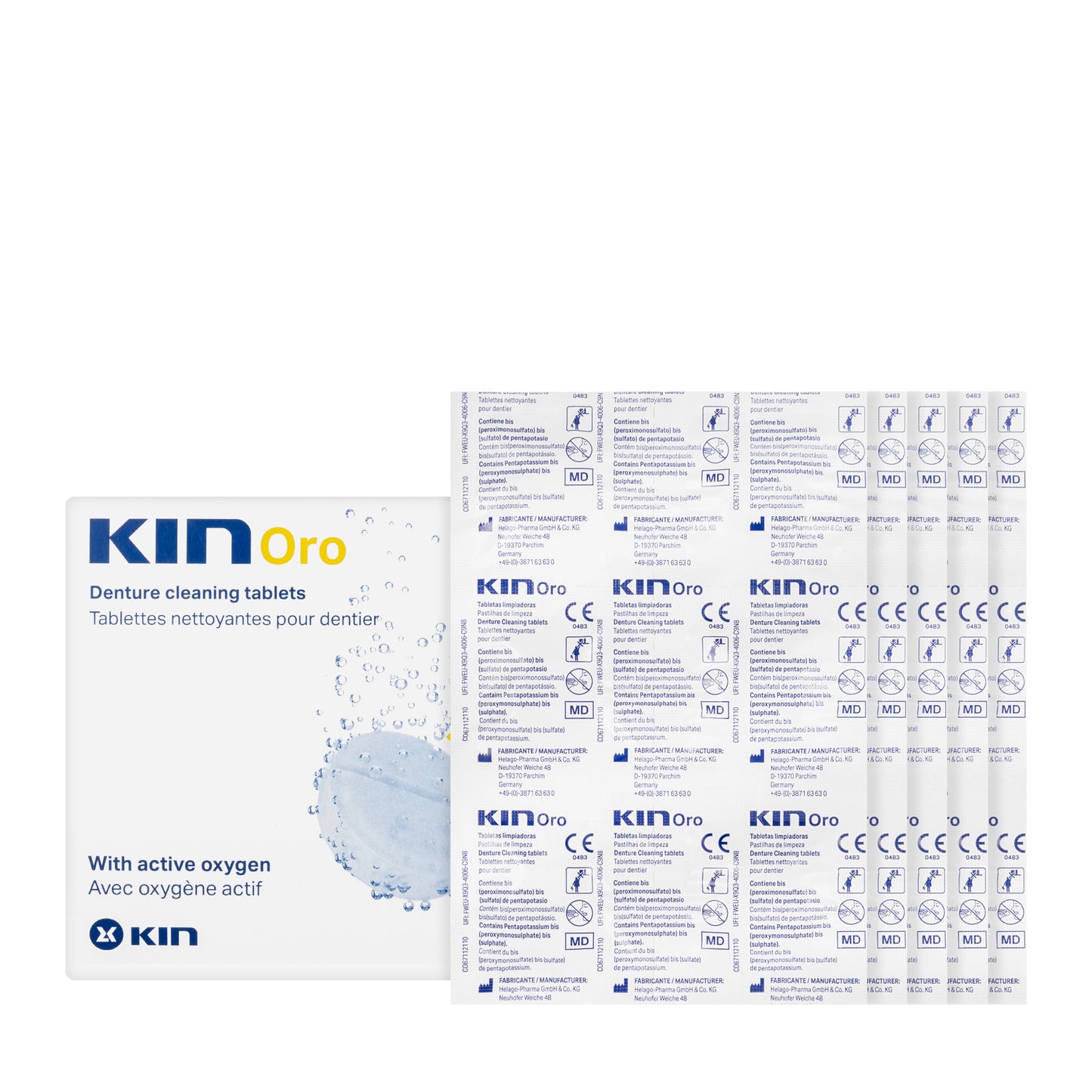 Kin Ortho Denture Cleaning Tablets 30 Effervescent Tablets