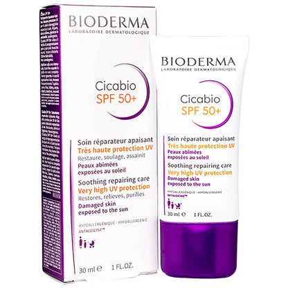 Bioderma Cicabio SPF 50+  (Soothing Repairing Care with Very High UV Protection) 30 Ml
