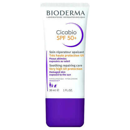 Bioderma Cicabio SPF 50+  (Soothing Repairing Care with Very High UV Protection) 30 Ml