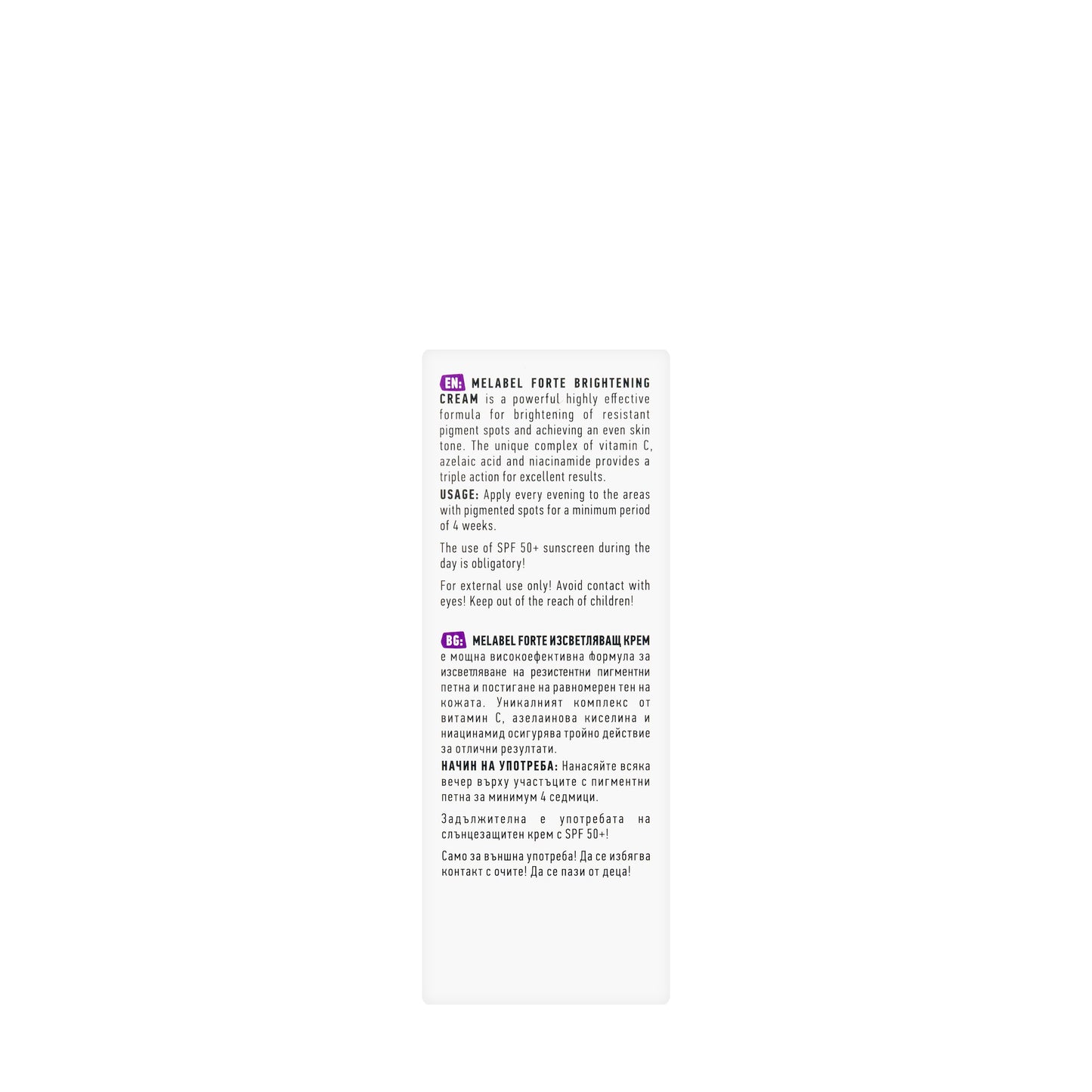 Biotrade Melabel Forte Whitening Cream 30 Ml