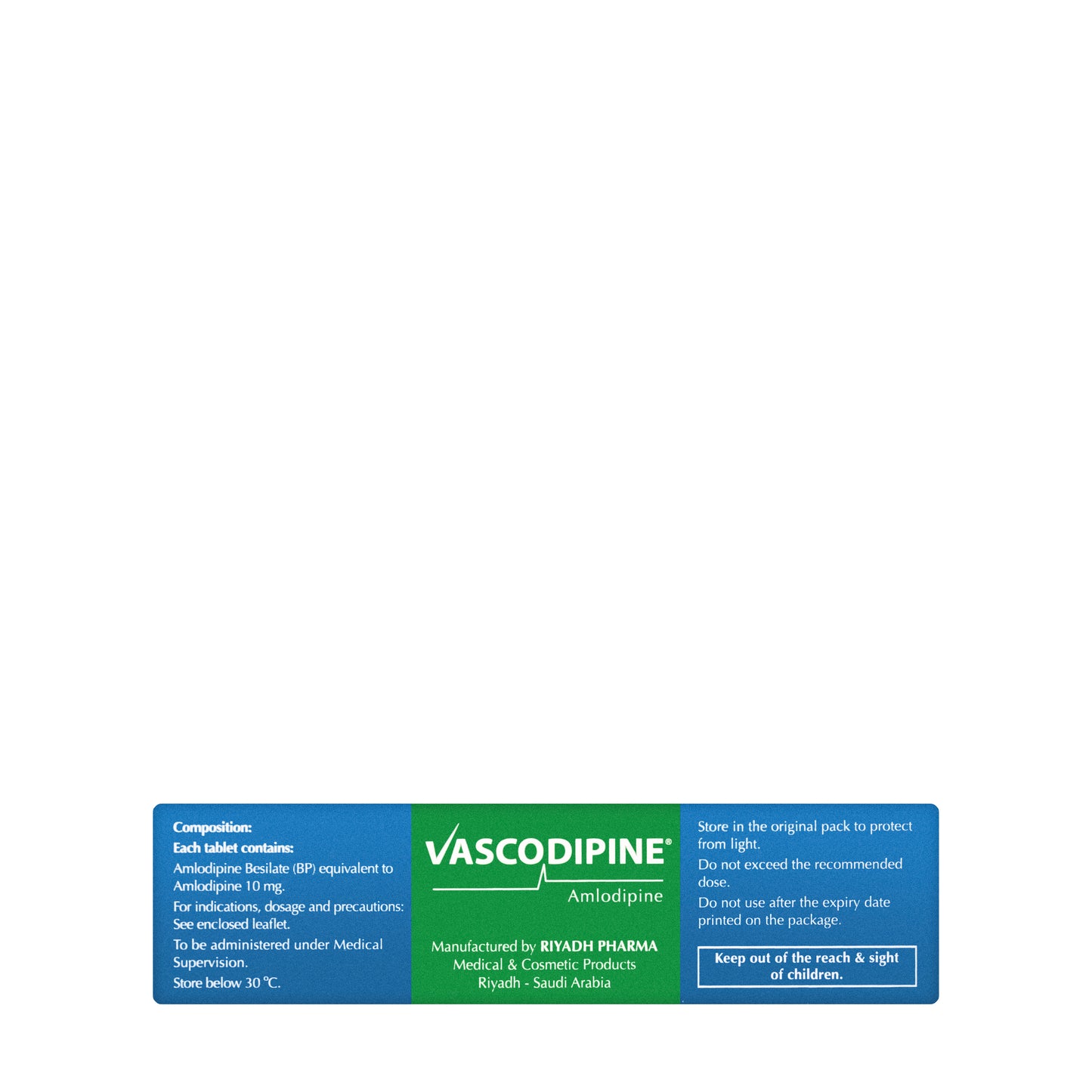 Vascodipine 10Mg 30 Tablets