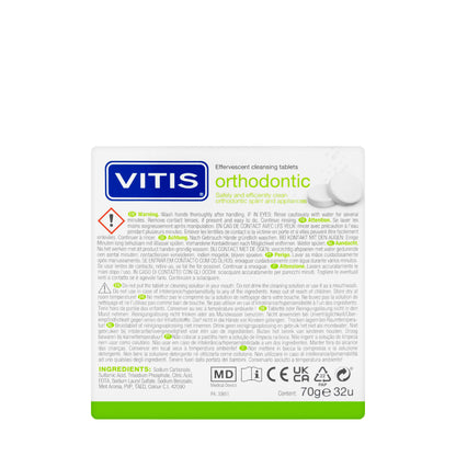 Dentaid Vitis Ortho Effervescent Cleaning Tablets  32 Pieces