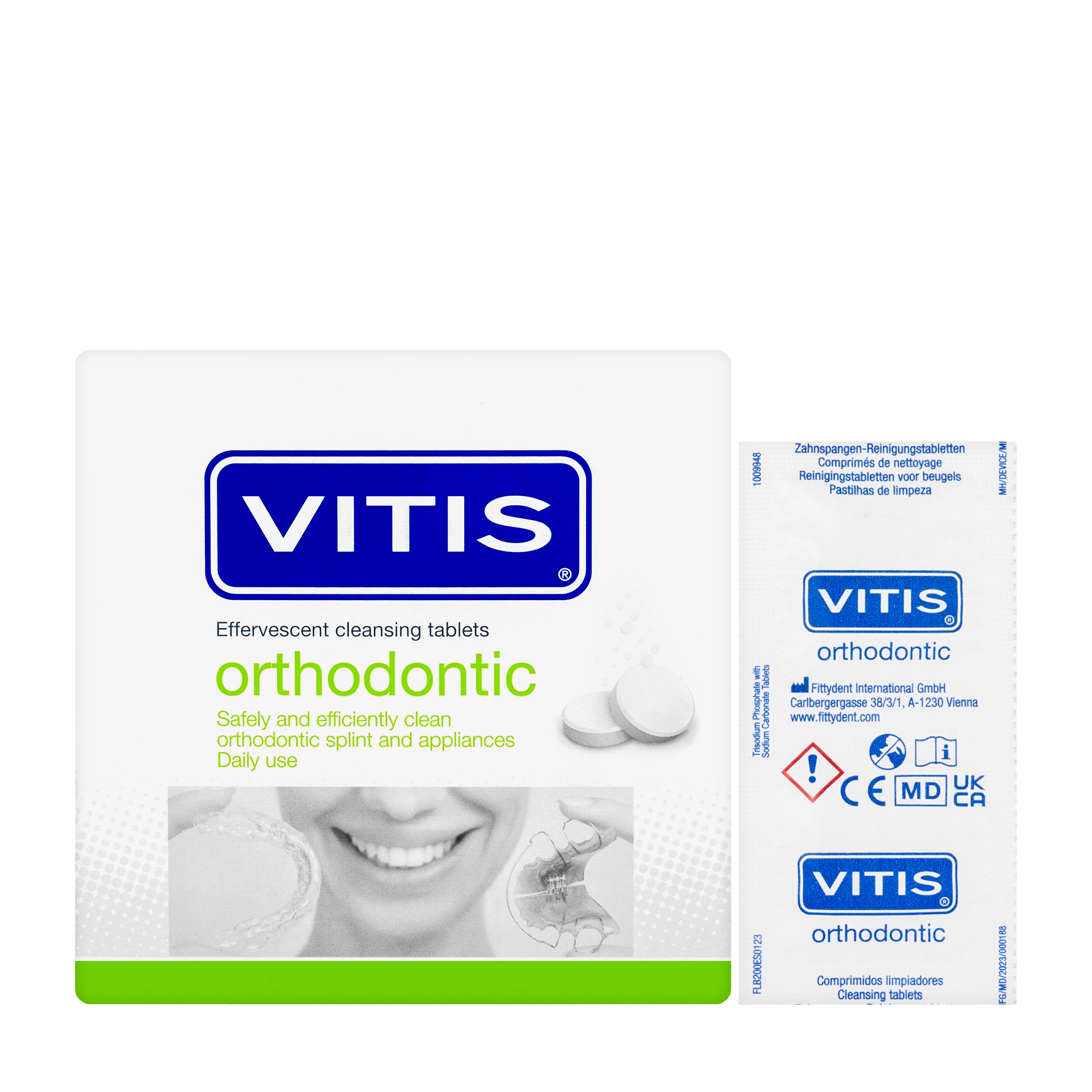 Dentaid Vitis Ortho Effervescent Cleaning Tablets  32 Pieces