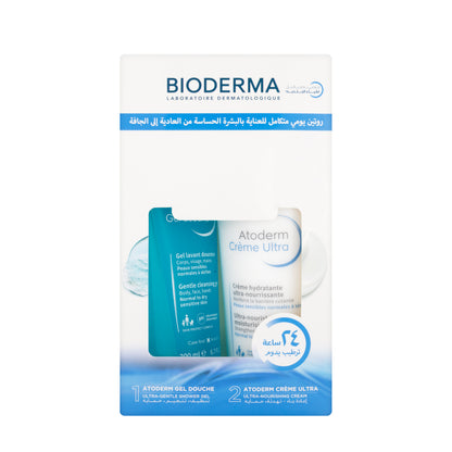 Bioderma Atoderm Nourishing Cream 500ml + Shower Gel 200ml Offer Pack