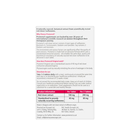 Promensil Menopause 40mg [Maintenance] 30 Tablets