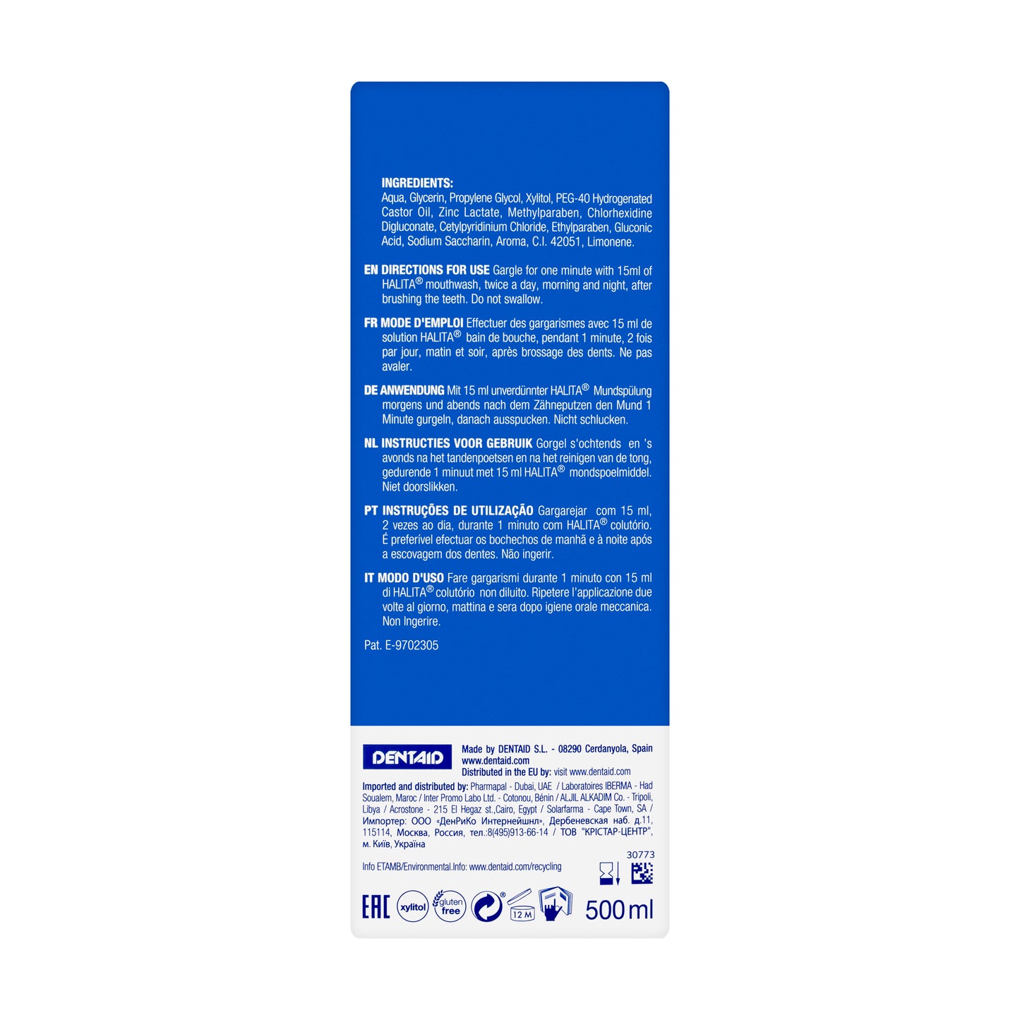 Dentaid Halita Mouthwash 500 Ml