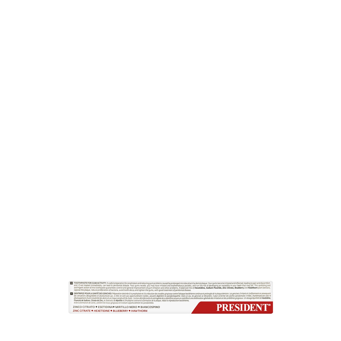 President Safe Gums Active Toothpaste 75ml