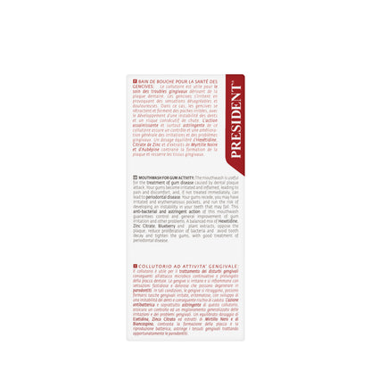 President Safe Gums Active Mouthwash 250ml