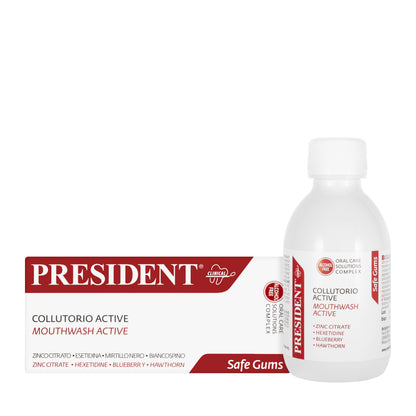 President Safe Gums Active Mouthwash 250ml