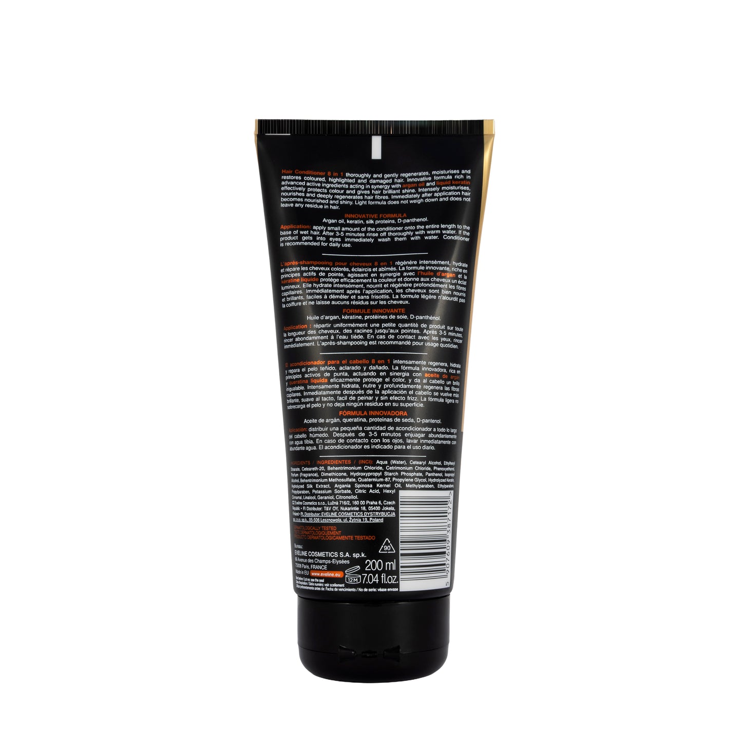 Eveline Argan + Keratin 8 in1 Hair Conditioner 200 Ml