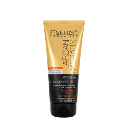 Eveline Argan + Keratin 8 in1 Hair Conditioner 200 Ml