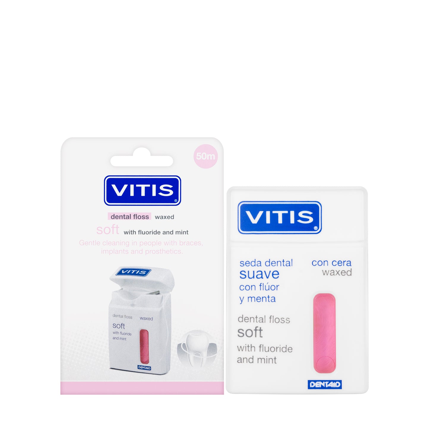 Dentaid Vitis Waxed Floss [Pink]