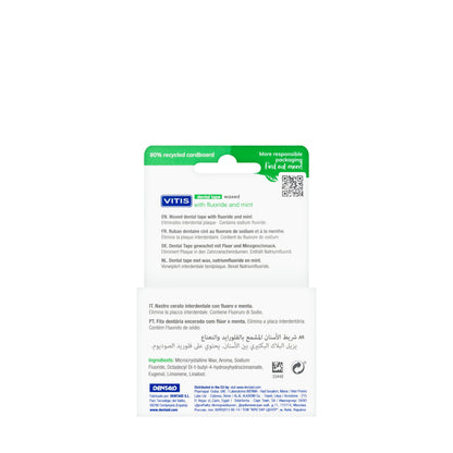Dentaid Vitis Waxed Dental Tape (Green)