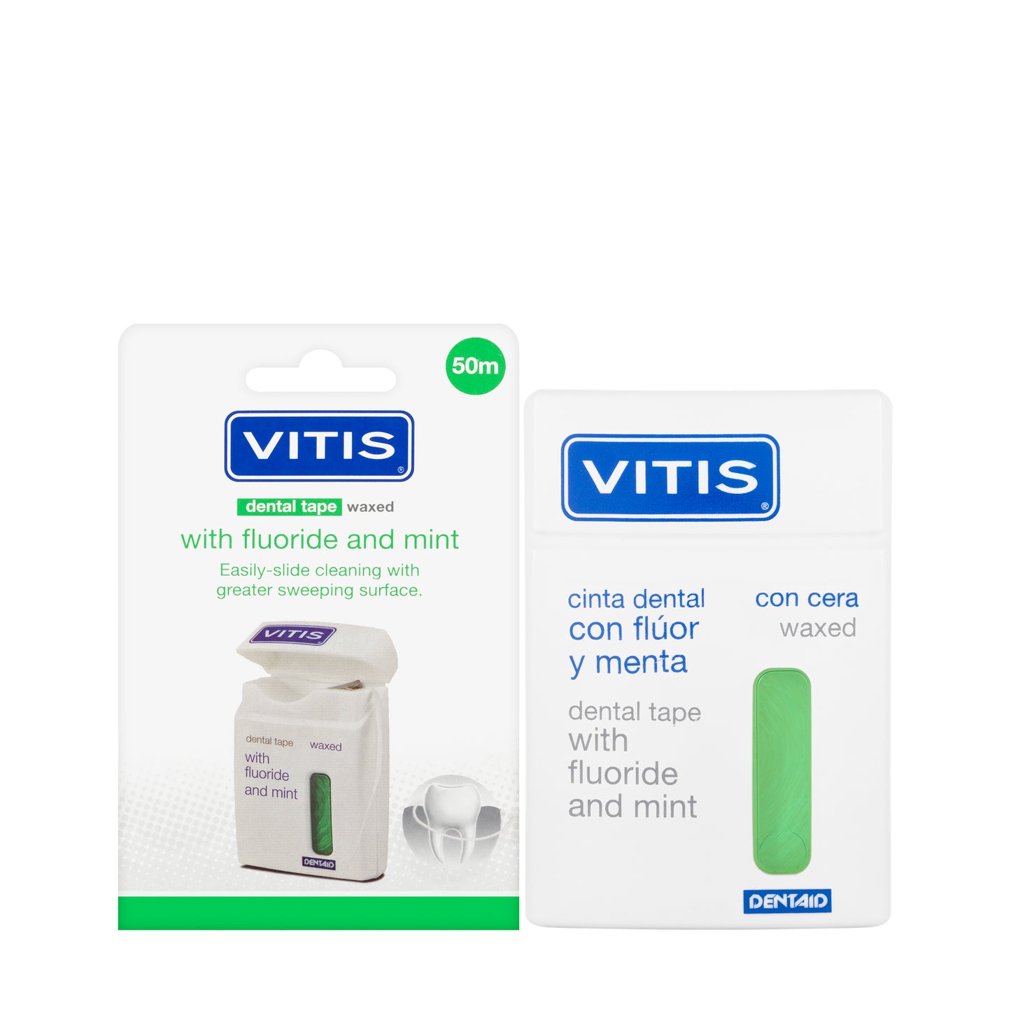 Dentaid Vitis Waxed Dental Tape (Green)
