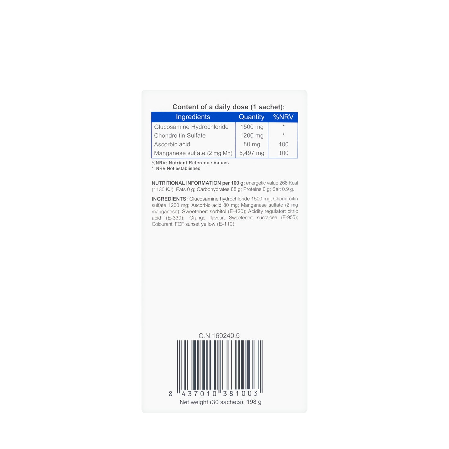 Carticure 30 Sachet