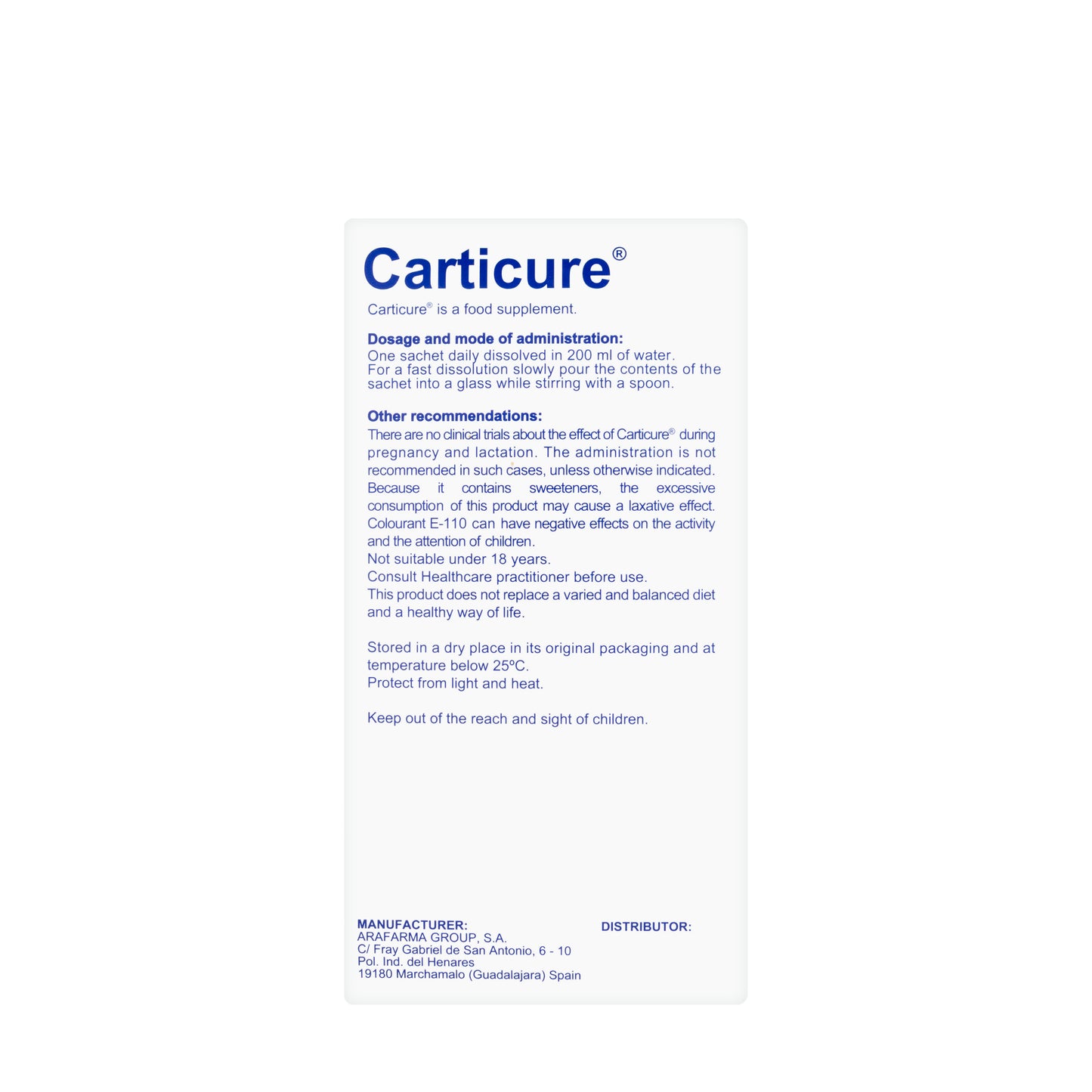 Carticure 30 Sachet