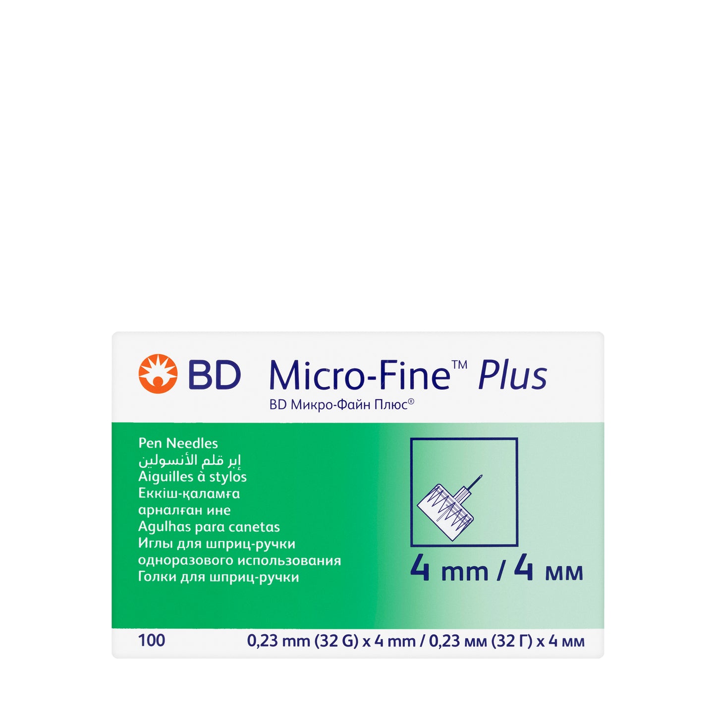 BD Micro-Fine Plus 32Gx4 Mm 100 Pieces