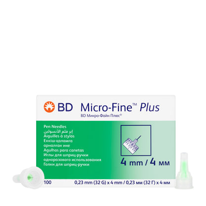 BD Micro-Fine Plus 32Gx4 Mm 100 Pieces