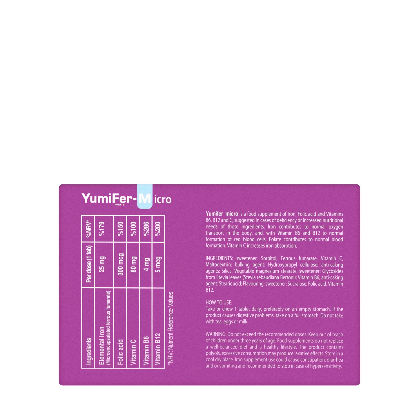 Yumifer-Micro 60 Chewables & Swallowable Tablets